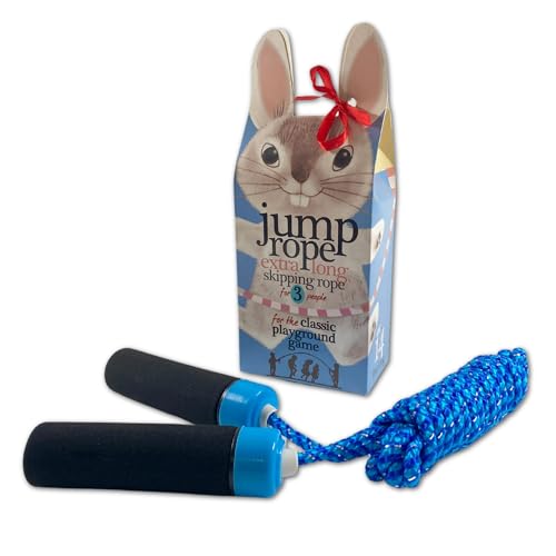 House of Marbles Extra Long Playground Jump Rope with Children's Skipping Rope Songs, Strong Cord and Soft Anti-Slip Grips, great for Kid's Fun, Fitness and Exercise as an Outdoor Activity