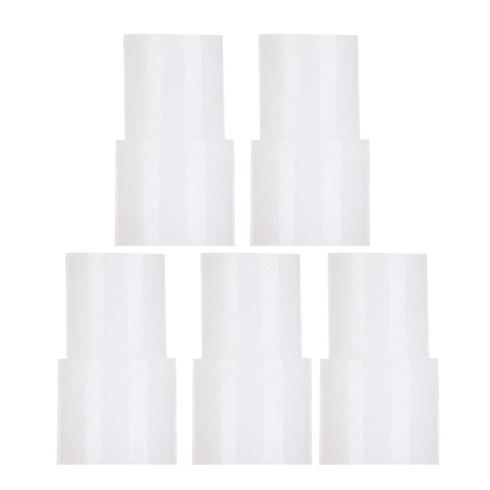 Hottptyer 5Pcs Aquarium Tube Adapter Rubber Pipe Reducing Connector Transparent For Water Transfer (Small)