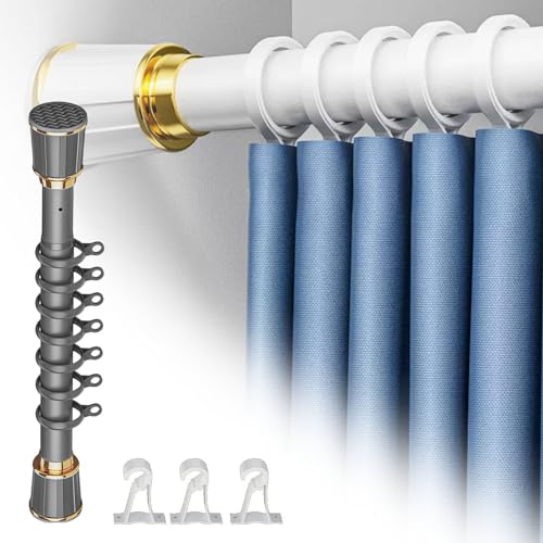Tringle à rideau de douche réglable pour sublimer votre salle de bain moderne sans trou