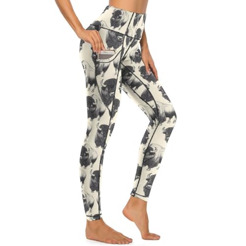 Legging d'entraînement à imprimé yak Novastar pour séance de yoga