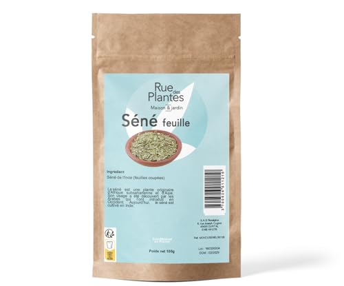 Hojas de Senna Coupée, Origen India - Potente Purgativo, Laxante Natural - Promueve el tránsito intestinal y la limpieza del colón - Té de hierbas desintoxicación | Acondicionado en Francia, RUE DES