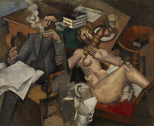 Peinture murale Vie conjugale Roger De La Fresnaye pour habiller un grand mur de salon