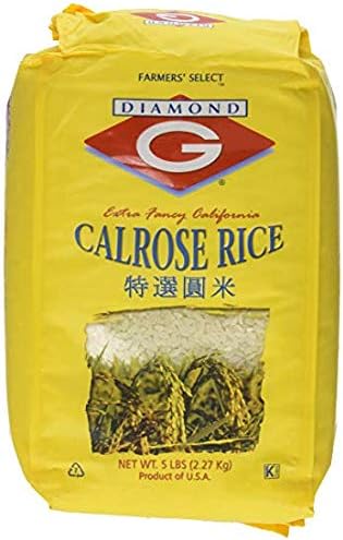 Amazon.com : Diamond G Calrose Rice 5 Lb (Pack of 2 Bags) : Grocery ...