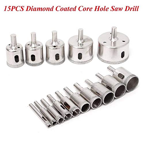 Set de Brocas Diamante 6-50mm 15 Piezas para Vidrio miniatura 3