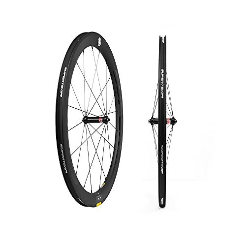 Superteam S50 700C Carbon Bike Wheel Clincher Novatec As511Sb/Fs522Sb Hub #TOP1