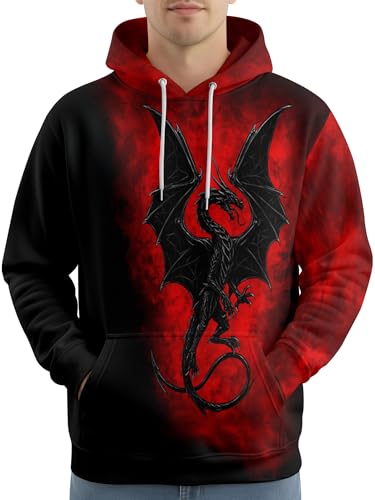 Image of PAGYMO Graphic Hoodies for Men Funny Novelty Pullover Hooded Sweatshirt