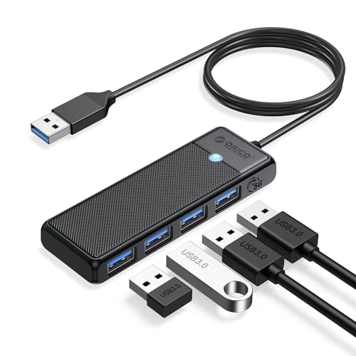 Amazon | ORICO USB3.0 ハブ 4ポート バスパワー コンパクト 軽量