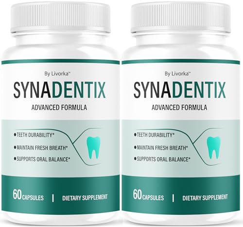 (2 Pack) SynaDentix Capsules - Official Syna Dentix Advanced Oral Health Support Pills, All Natural SynaDentix Gum Health Supplement for Overall Health & Wellness Reviews, 120 Capsules for 2 Months