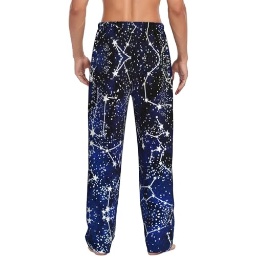 Glow in The Dark print Mens Sleepwear Pajamas Pants with Pockets Soft Sleep Lounge Bottoms Sleep Pj Bottoms for Men3