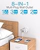 Travel Cruise Ship Essentials, Multi Plug Wall Outlet Extender with 4 Outlets 4 USB (2 USB-C), Cruise Approved Power Strip Non Surge Protector, Plug Adapter, Travel Cruise Must Have Accessories