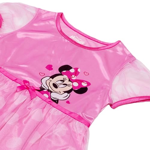 Image of Disney Girls' Princess Dress Nightgown, Fantasy Gown, Soft & Cute Pajamas for Kids