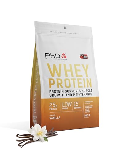 PhD Nutrition Whey Pulver 500g Vanille - Eiweißpulver mit 25g...