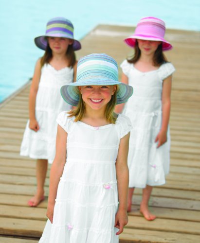 Wallaroo Hat Company – Children's Petite Nantucket Sun Hat – Wide Brim Packable Hat with Adjustable Size, UPF 50+ Protection2