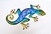 Produktbild linoows Wanddeko Gecko, Gartendeko Figur Gecko, Bunte Gartenfigur aus Metall 43 cm
