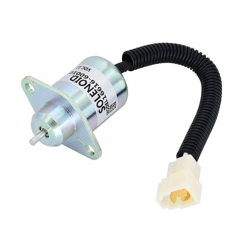 Fuel Solenoid 12V 16616-60010 17454-60010 Compatible with B1700 B21 B2400 D1005 V1205 V1505T 16616-60013 16616-60015