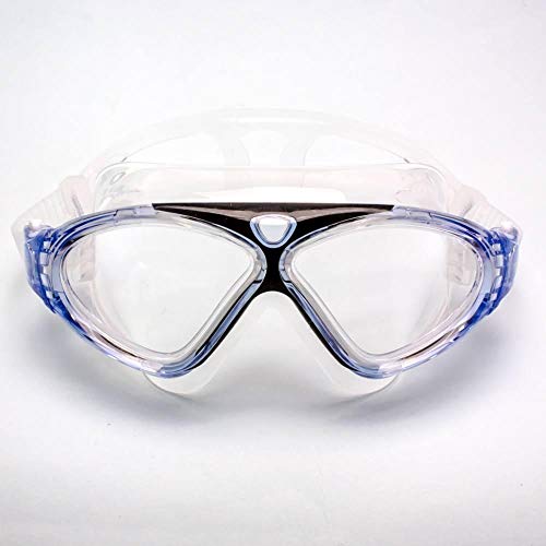 Oculos de natação Orbit, corpo transp/aro azul/lente transp, Único