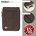 HORNBULL Steve RFID Blocking Leather Wallet for Men | Vertical Credit Debit Card Holder, Zip Around Wallet (Brown)