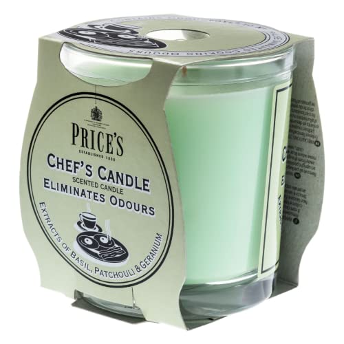 Price's - Chef's Jar Candle - Odour Eliminating Candle - Made with Basil, Patchouli & Geranium Extracts - Clean, Fresh, Quality Fragrance - Long Lasting Scent - Image 5