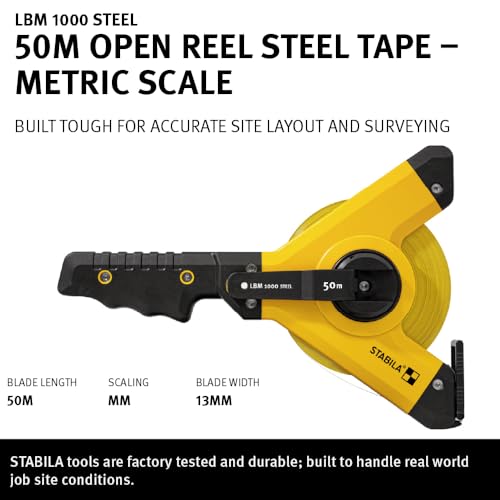 Cinta métrica Stabila LBM 1000 50 m acero miniatura 2