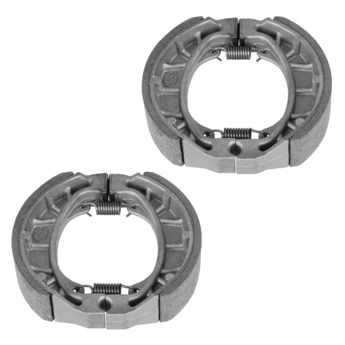 Brake Shoe Set Front & Rear - Fits for Honda QA50/ZB50/CT70/C70/XL100/CH125/CH150 (1970-2020) - Compatible with Cub, Elite, Aero & Drum Brake Models