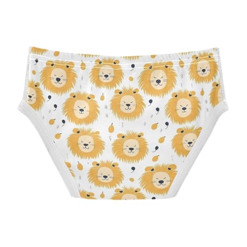 visesunny Boys Cotton Underwear Sleeping Lion Love Printed Toddler Soft Training Briefs Size 2T-8Y for Kids2