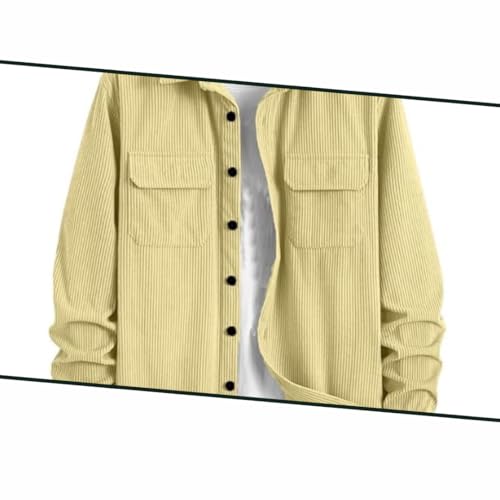 Image of MiraMichi Men's Full Sleeve Corduroy Striped Casual Jacket, Ideal for Stylish Everyday Outfits