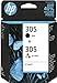 Price comparison product image HP 305 2-pack Black/Tri-colour Original Ink Cartridges Combo pack Page Yield B 120/Tri100 (P/N 6ZD17AE)