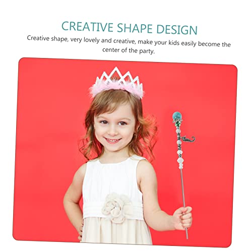 4 peças de varinhas azuis de fada para vara e ornamento decorativo infantil decoração arte presente