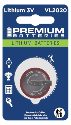 Premium VL2020 Lithium 3V Coin Cell - Japanese Engineered High Capacity Batteries (1 Pack)