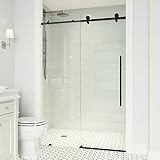 VIGO Elan E-Class Adjustable 64-68 in. W x 76 in. H Frameless Sliding Rectangle Shower Door with Cle