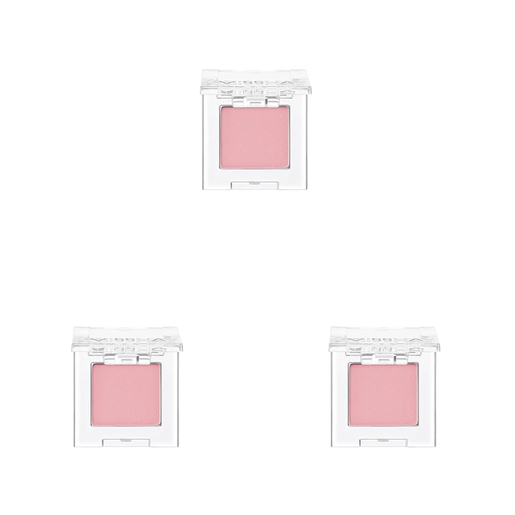 MISSHA Yumuşak Dokulu, Dökülme Yapmayan Mat Tekli Göz Farı Modern Shadow Matte (105 From Pink) (3 paketi)