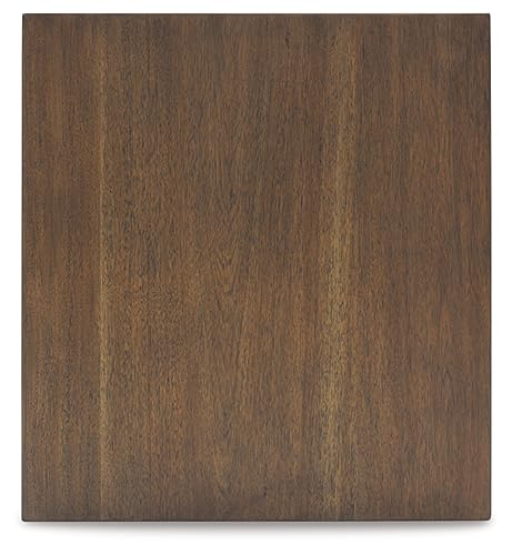 Signature Design by Ashley Moriville End Table, Brown Side Table | Space-saving side table with cabinet, Acacia wood solids, Veneer and MDF substrate, Living room storage - image 7