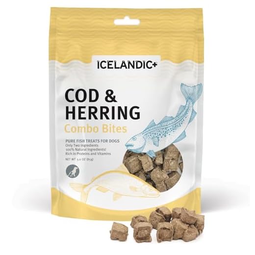 Icelandic+ Cod & Herring Combo Bites Dog Treat 3.0-oz Bag