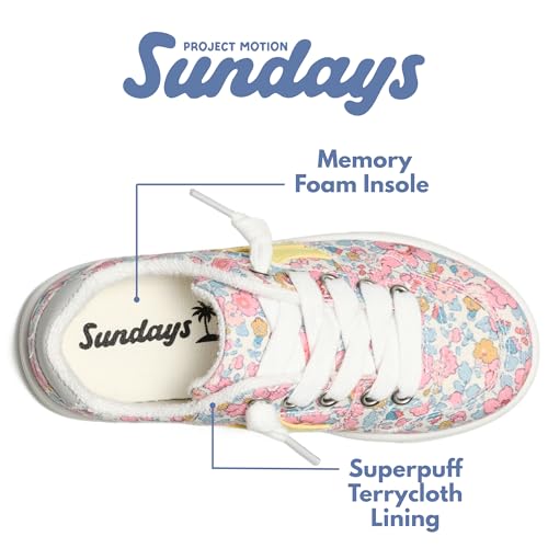 Image of Sundays Girls Sneakers Non-Slip Canvas Girls Shoes Comfort Kids Footwear
