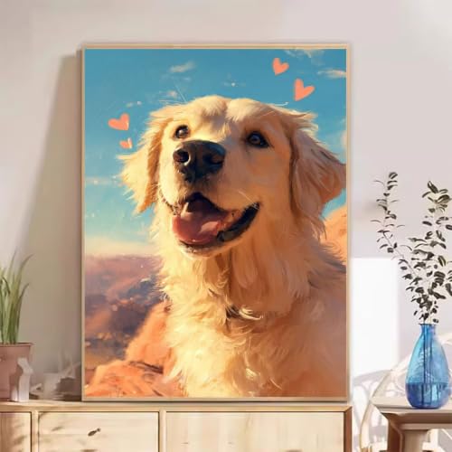 Kit diamond painting adulte chien Amour pour exprimer votre créativité artistique