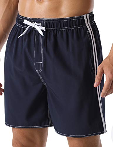 Nonwe Men's Swim Trunks Water Sport Printed Lightweight Quick Dry Drawstring4