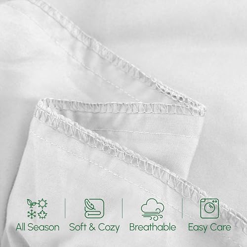Image of Elegant Comfort Luxury Ultra-Soft 1-Piece Body Pillowcase - 1500 Premium Hotel Quality Microfiber Double Brushed - Wrinkle Resistant, Body Pillowcase Size, White