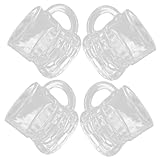 ARTSEWPLY 4 Piezas Mini Vasos de Vidrio para Licor y Cerveza Copa para Whisky y Vino Diseño Compacto para Fiestas y Celebraciones
