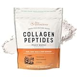 Live Conscious Collagen Peptides Powder - Peach Mango Flavored Collagen Powder - Hair, Skin, Nail, & Joint Support - Type I & III Grass-Fed Collagen Supplements for Women and Men - 30 Servings - 13oz