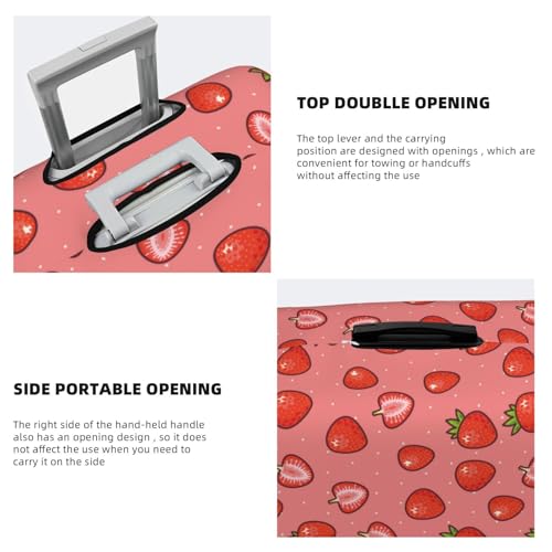 Travel Luggage Covers - berries strawberry Elasticity Suitcase Covers Protector for Luggage 18-32 Inch4