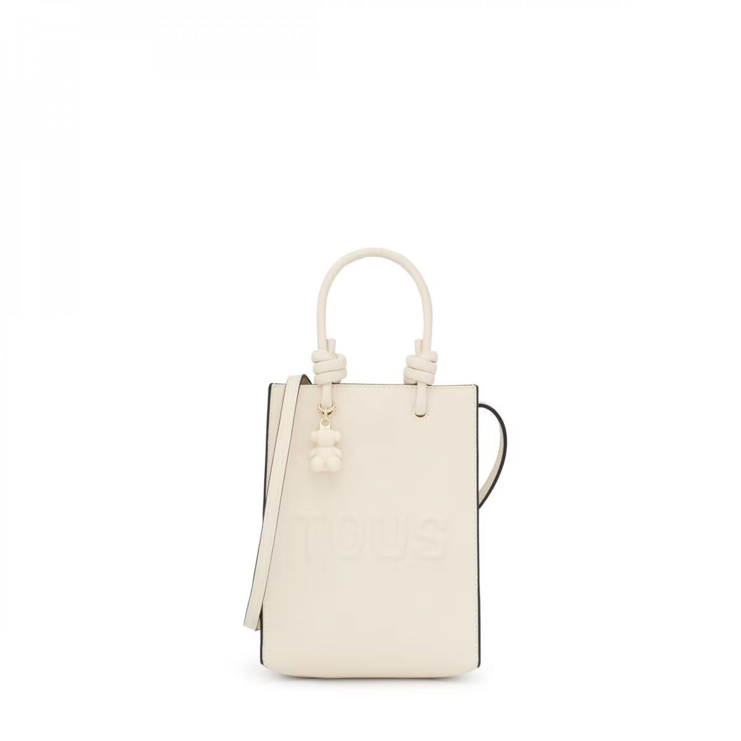 TOUS Mini Bolso Pop Beige, Para Mujer, Medidas 20,​5 x 16 x 6 cm, Colección Tous La Rue New