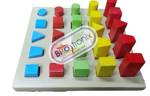 Image of Wooden Peg Board for Occupational Therapy | Multi Color Peg Board 25 Pegs for Rehabilitation | Physiotherapy & Rehabilitation of Autistic and Cerebral Palsy Patients