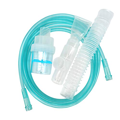 2 Pack - Healva Disposable T-Mouthpiece, Latex Free, 7' Tubing And 6" Reservoir, Universal Size #TOP1