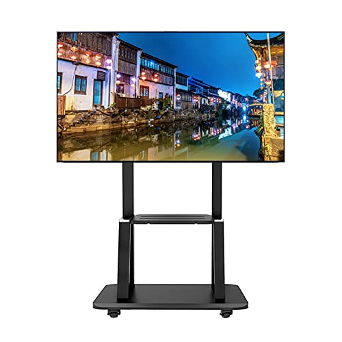 Soporte móvil para TV de 65 pulgadas con ruedas y estante miniatura 1