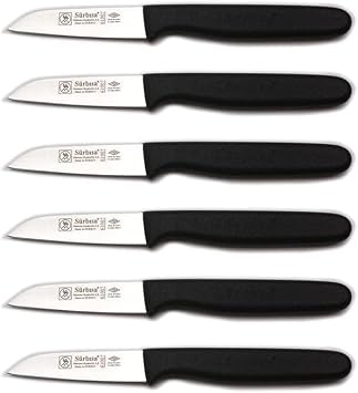 Surb sa 61007 Fruit Knife Set with 11 Color Alternatives Black