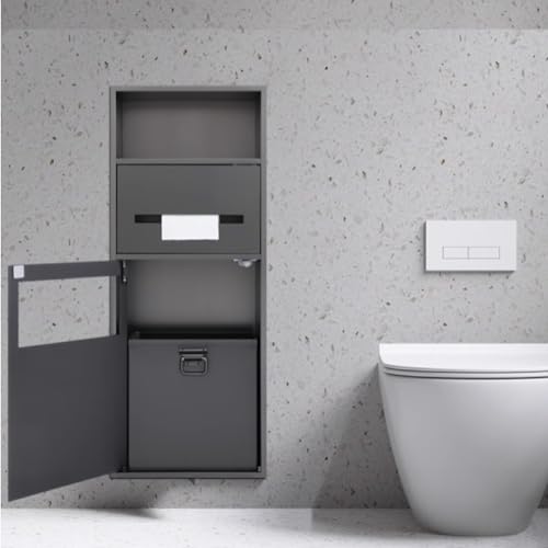 Niche de douche en acier inoxydable étagère encastrée salle de bain