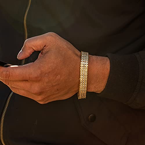 LIFETIME JEWELRY Princess Cut Cubic Zirconia Classic Tennis Bracelet 24k Gold Plated3