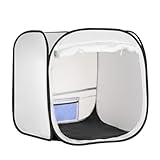 VEVOR tragbares Lackierkabinenzelt (72x72,5x5 cm Arbeitsbereich) Pop-Up-Sprühfarbenzelt für Sprühmalerei, wasserfeste Farbkabine für kleine Modelle Skulpturen Vasen Bilderrahmen Pop-Up-Design