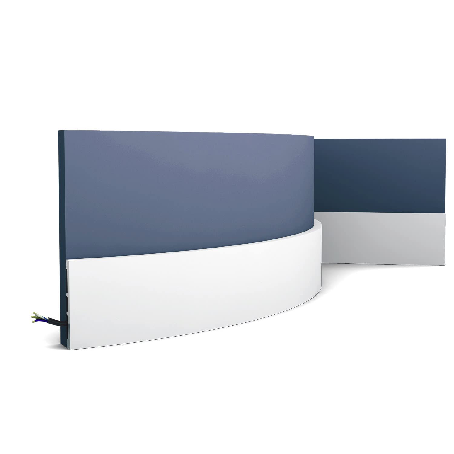 Orac Decor Sx163f Axxent Square Skirting Flexible Baseboard Moulding 2 M 5414433016203