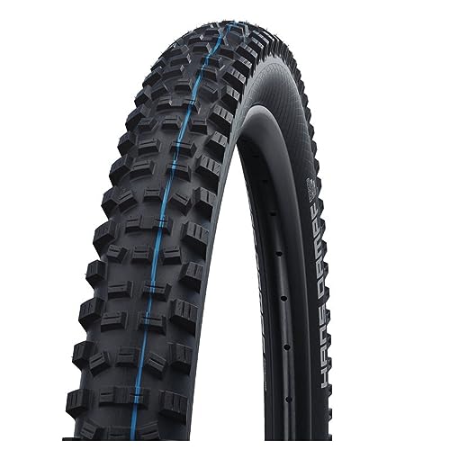 SCHWALBE - Hans Dampf All Terrian and All MTB Tubeless Folding Bike Tire | 27.5 x 2.6 | Evolution Line, Addix SpeedGrip, Super Trail | Black